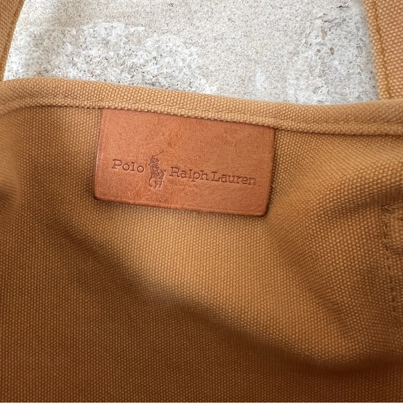 Polo Ralph Lauren RRL Double RL canvas tote bag cattle co. R. Lauren & Co. Tan - Picture 5 of 10